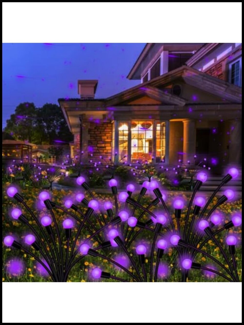 Solar Firefly Garden Lights 2 Pack 16 LED Waterproof Swaying Yard Patio